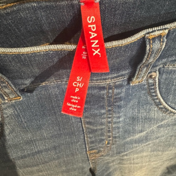 Spanx womens EveryWear Straight Leg Jeans size S High riseVintage Indigo - Picture 5 of 13